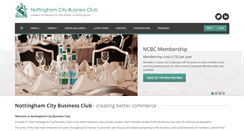 Desktop Screenshot of nottinghamcitybusinessclub.co.uk